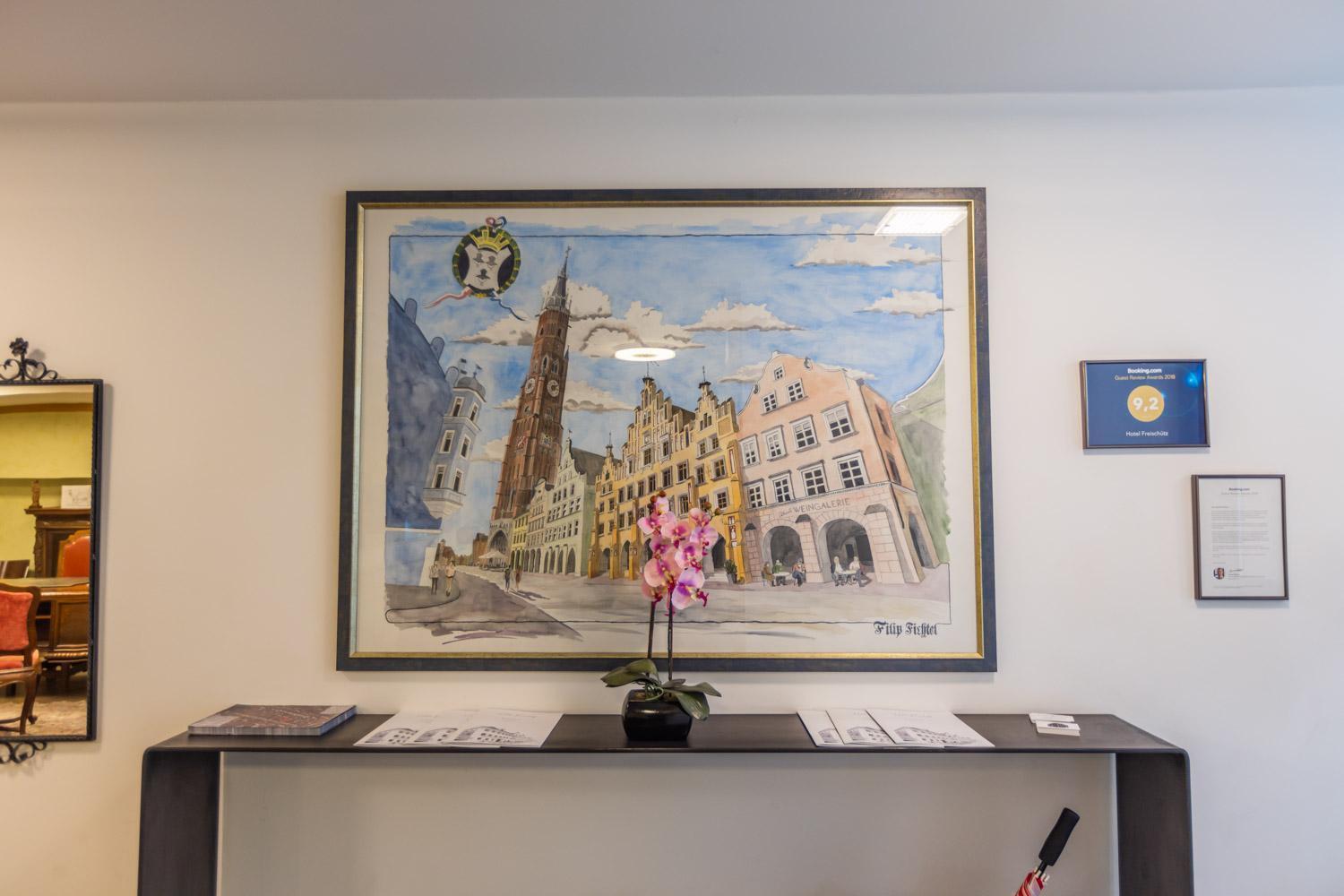 Hotel Freischuetz 란츠후트 외부 사진